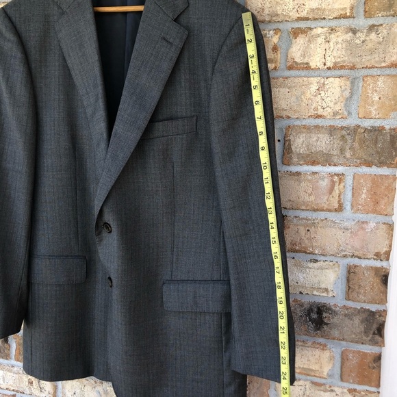 Brooks Brothers I8I8 Regent Made in Italy Wool Gray Men’s Jacket R 44/ 37 - Picture 16 of 16